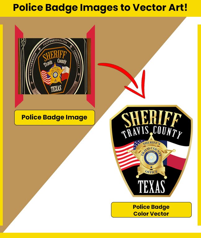 police badge image to vector 04 police badge image to vector 04