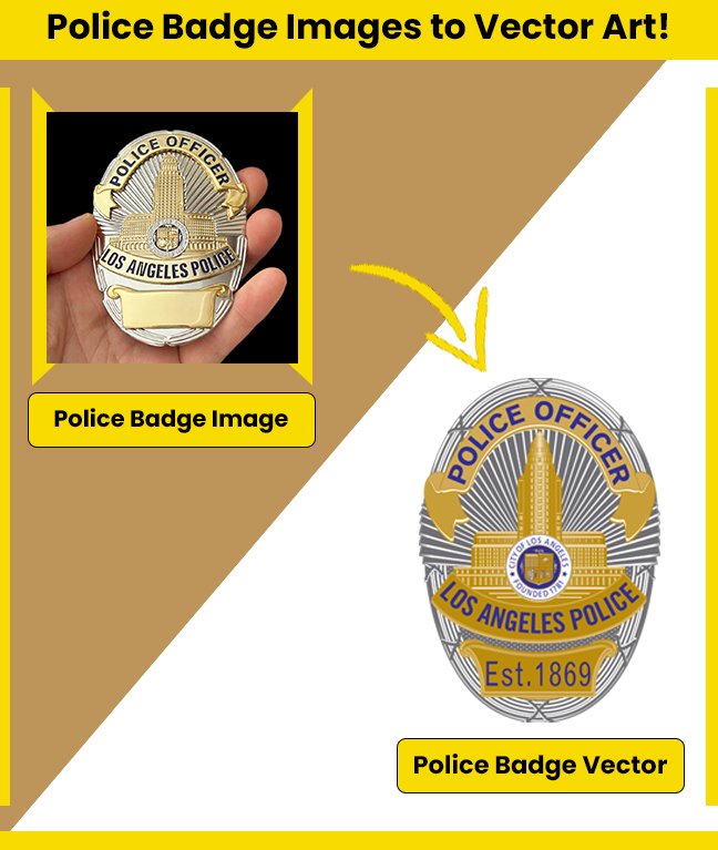 police badge image to vector police badge image to vector